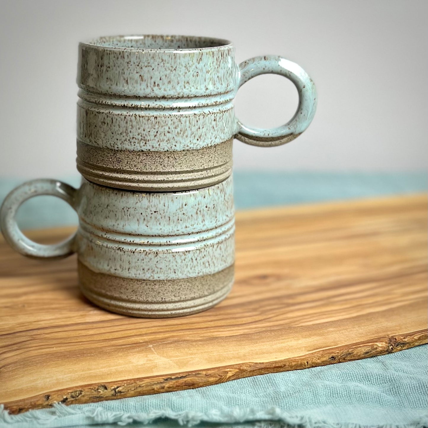 blue city mug