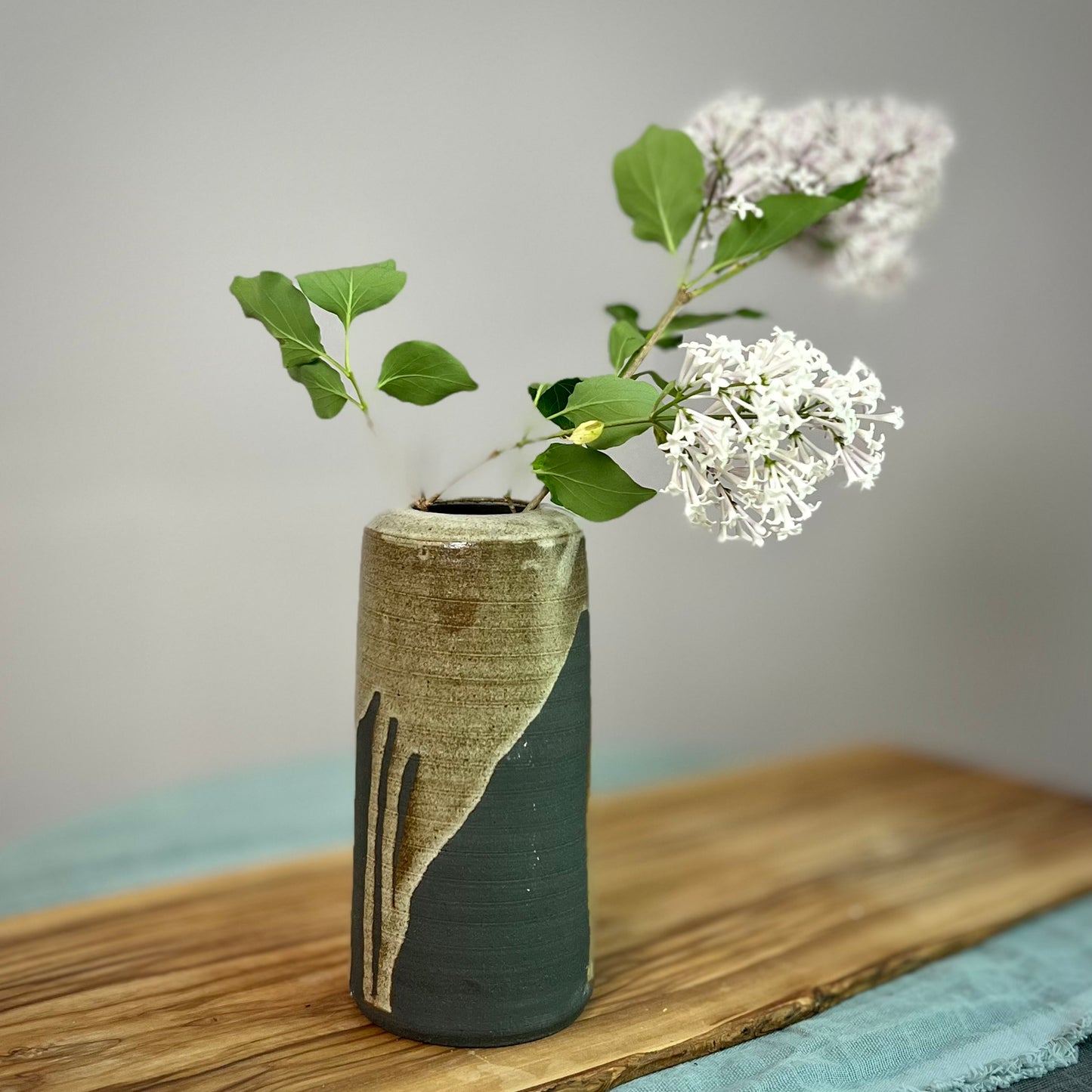 black vase
