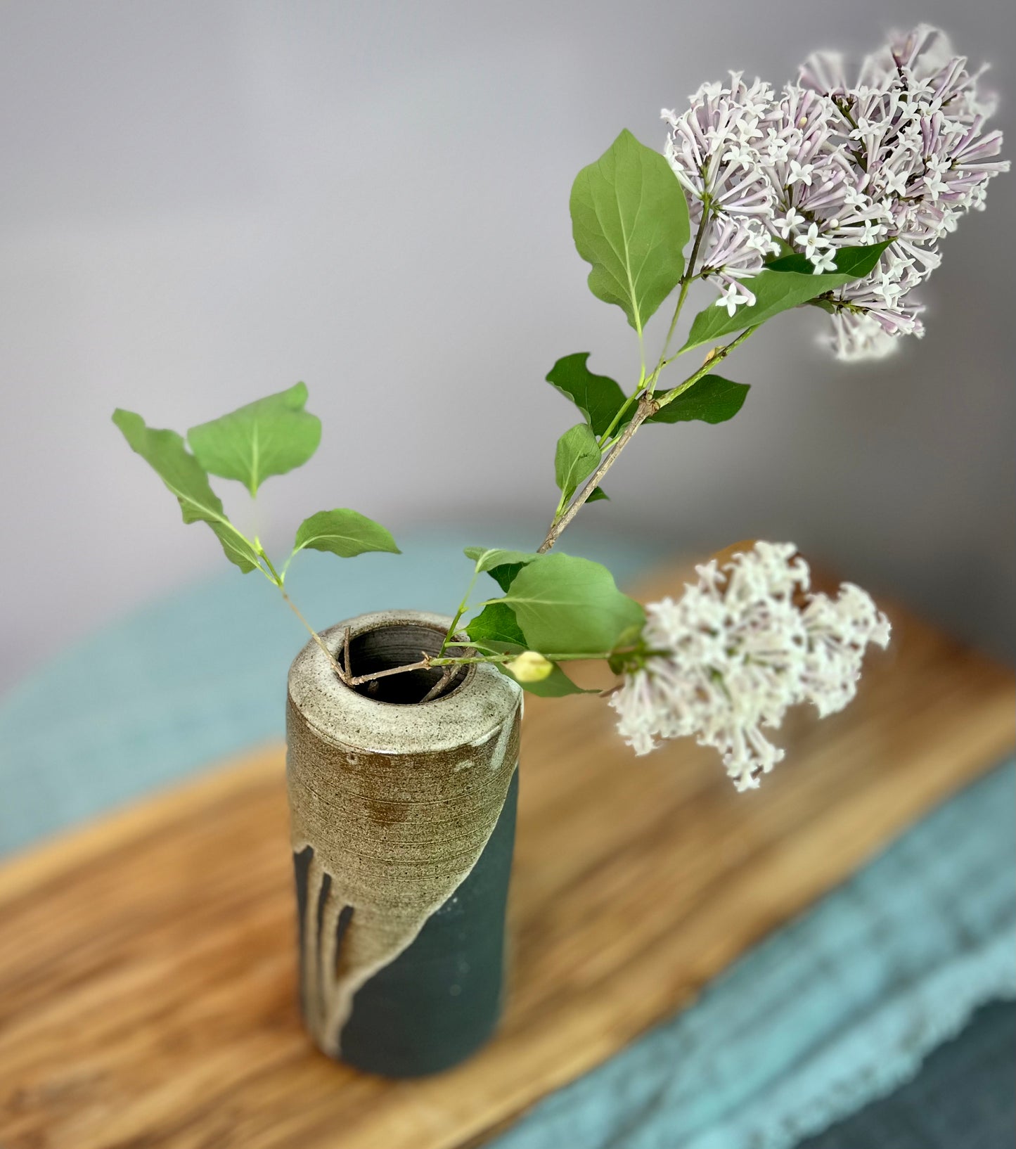 black vase
