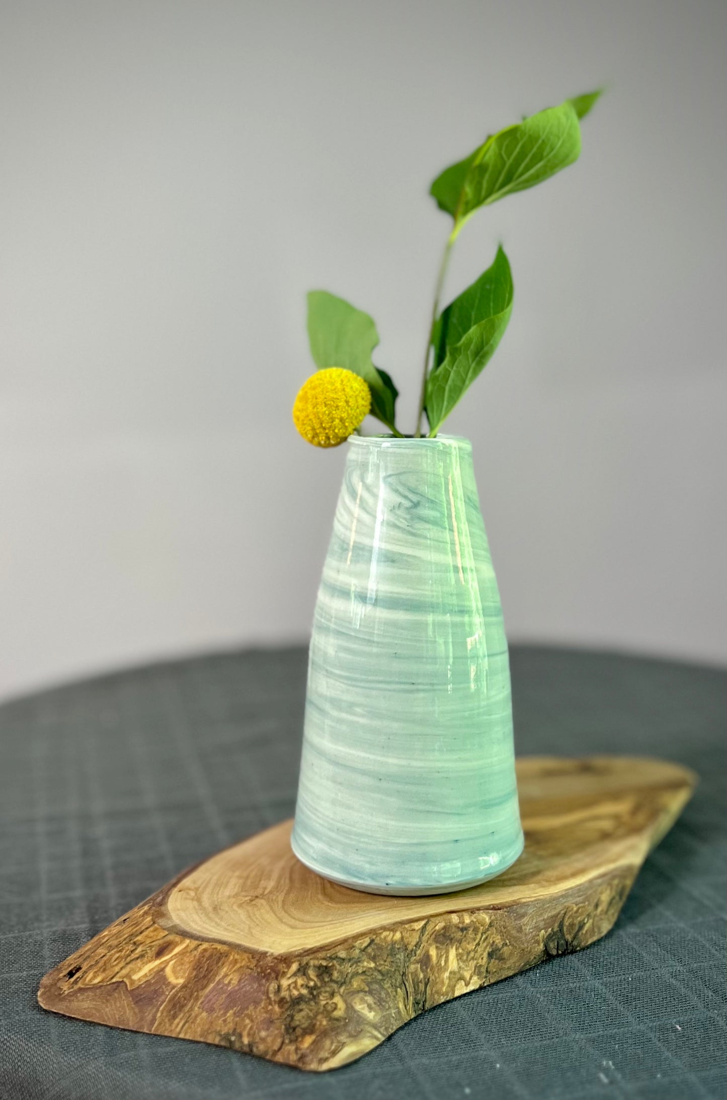 marbled vase tapered