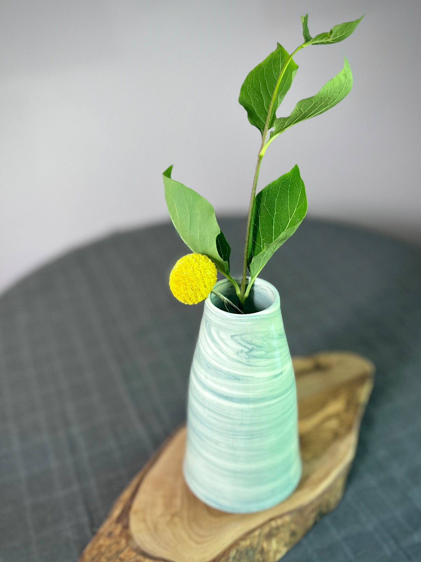marbled vase tapered