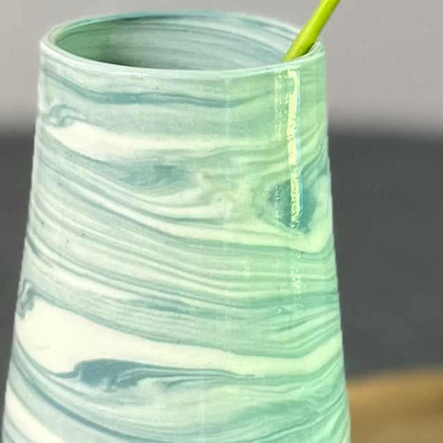 marbled vase small