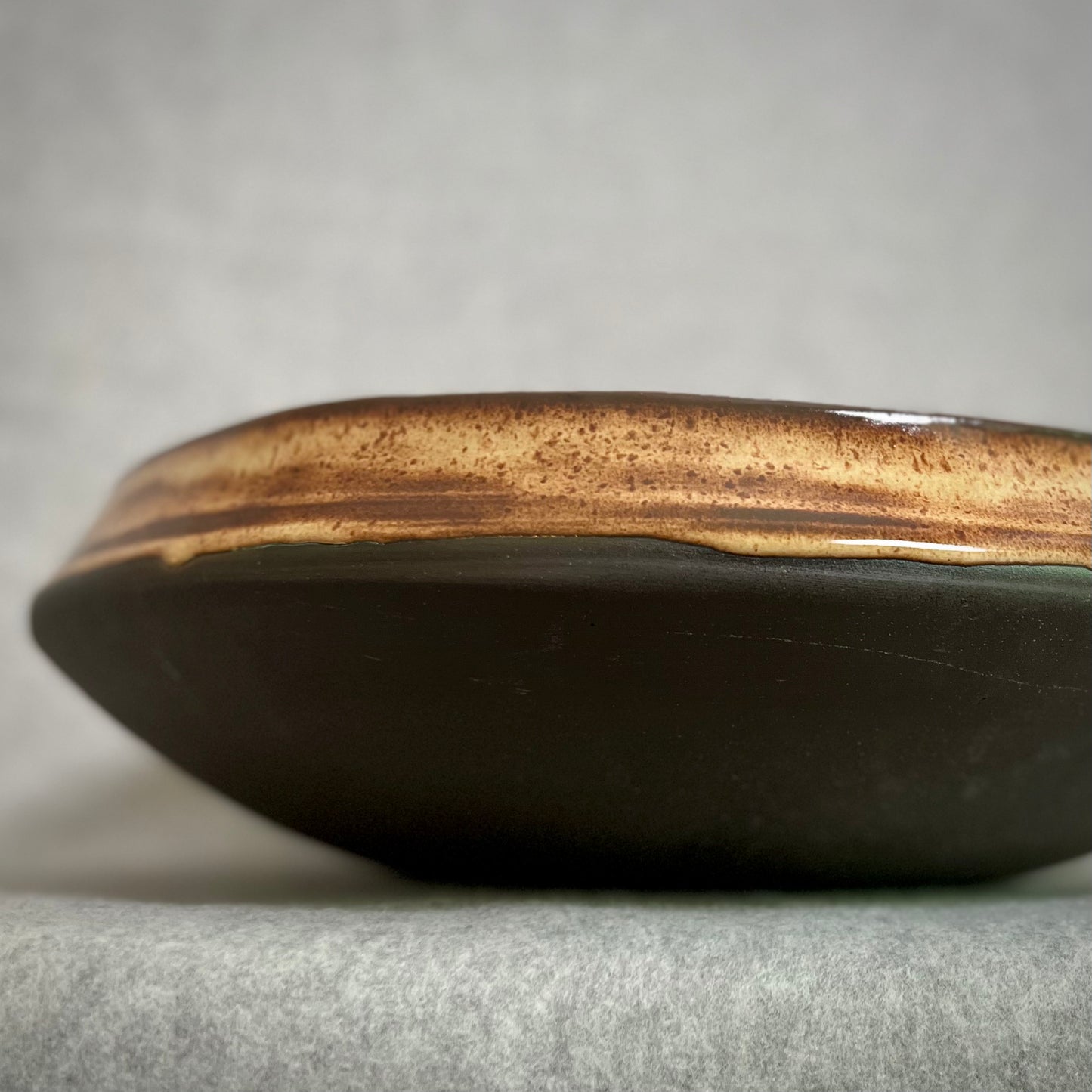 black shino extra large basin/bowl