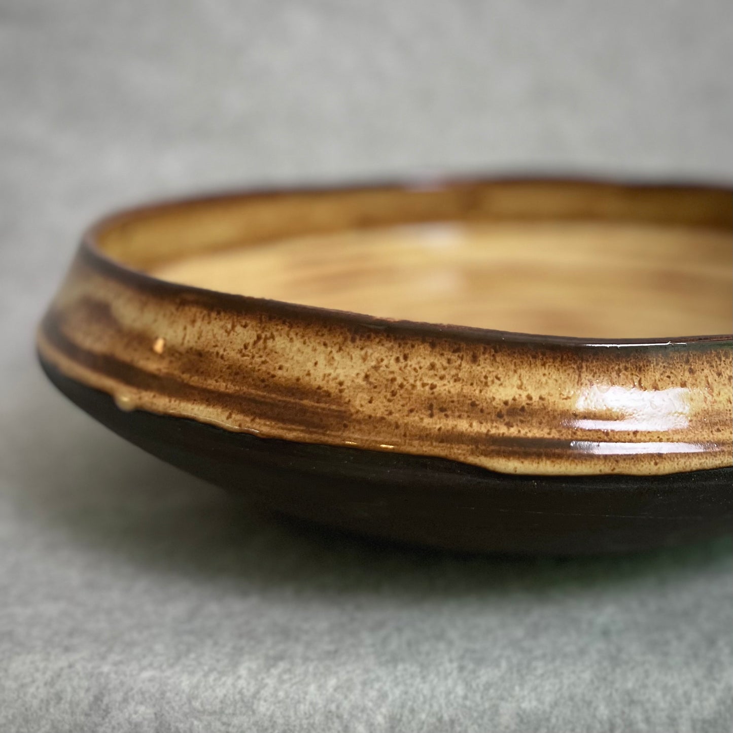 black shino extra large basin/bowl