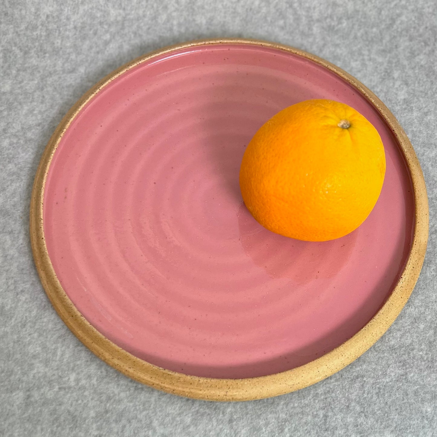 buff pink platter