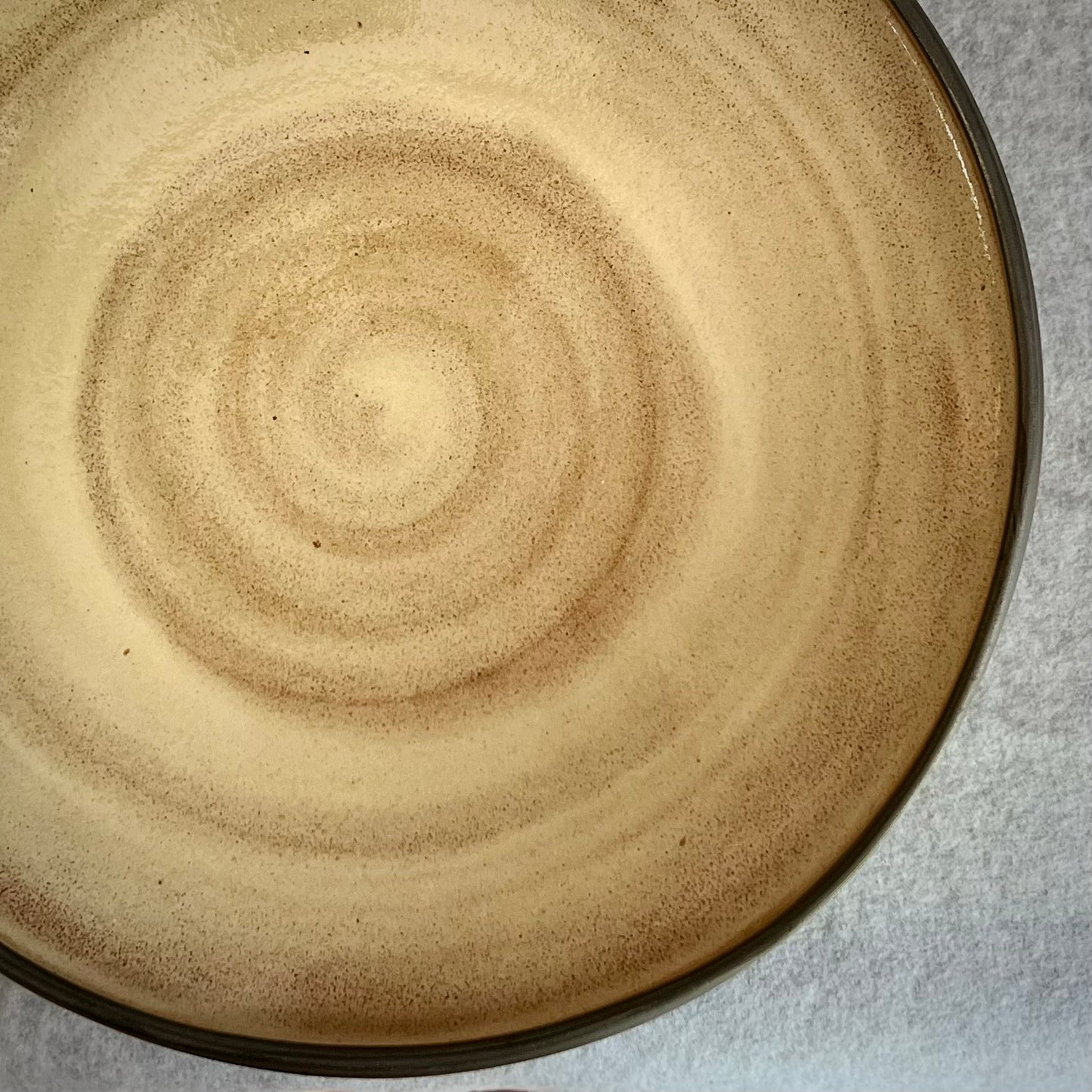 black shino extra large serving bowl
