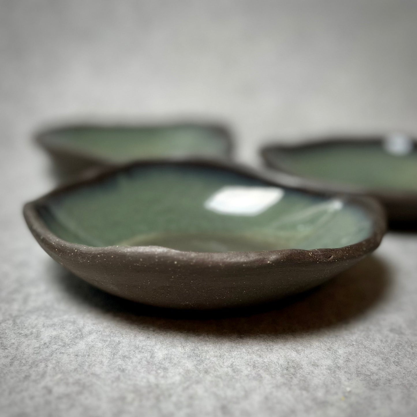 deep green salad/dessert plate