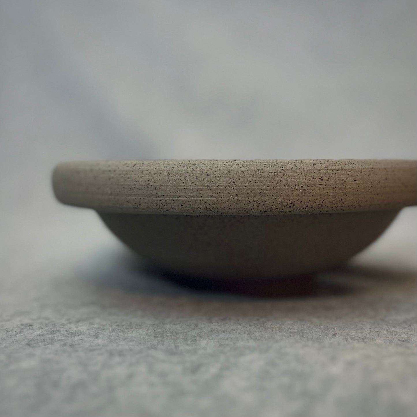 city light blue round rim bowl