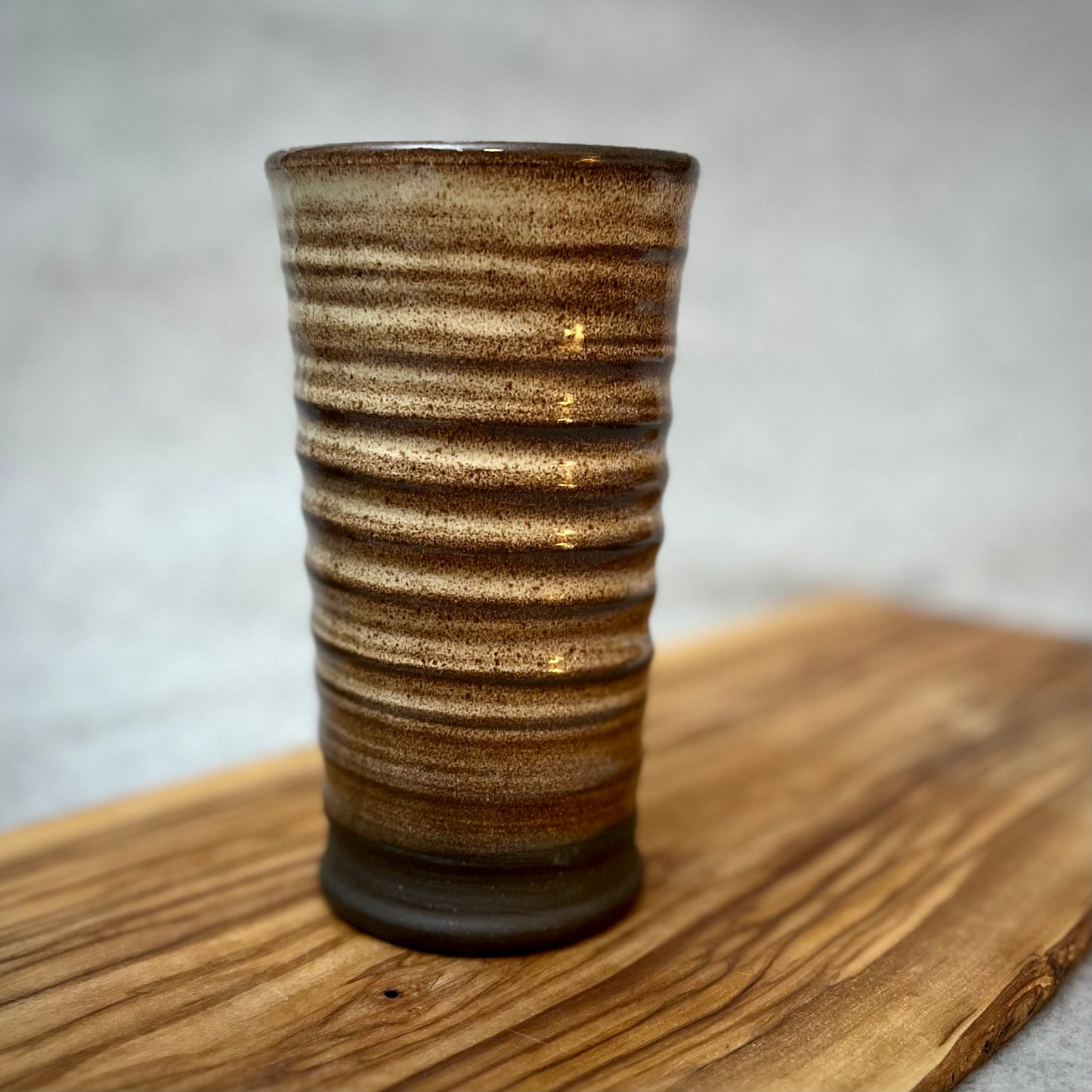 black shino beer tumbler