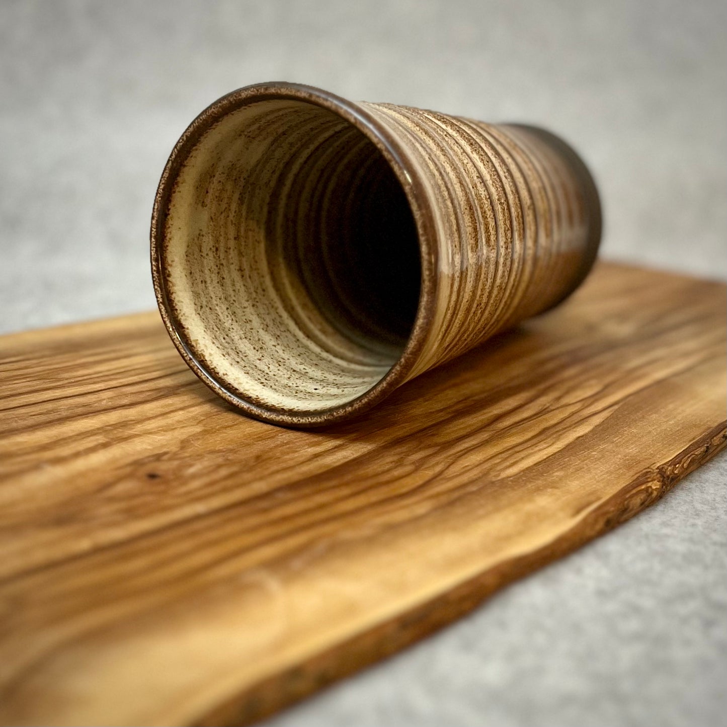 black shino beer tumbler