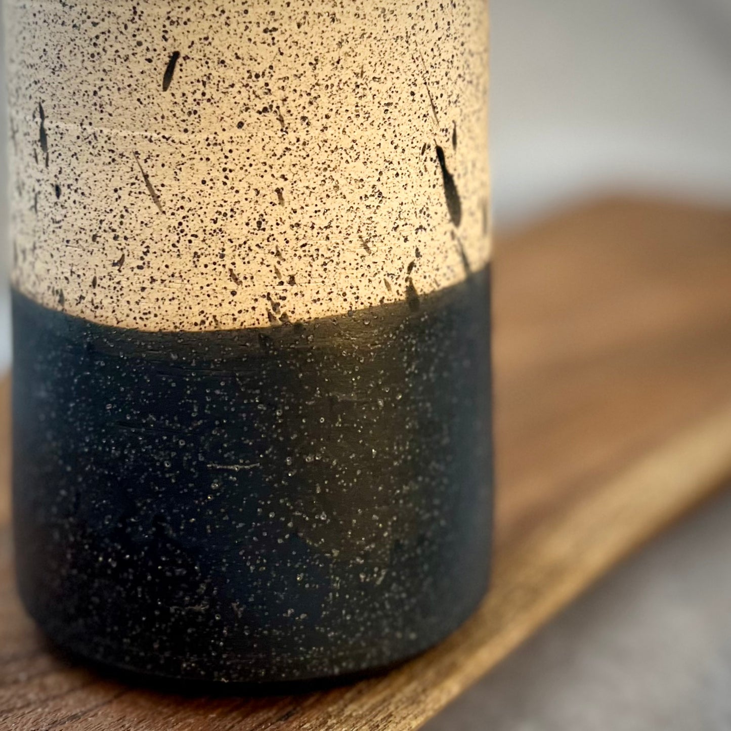 ranch lidded jar with leather handle
