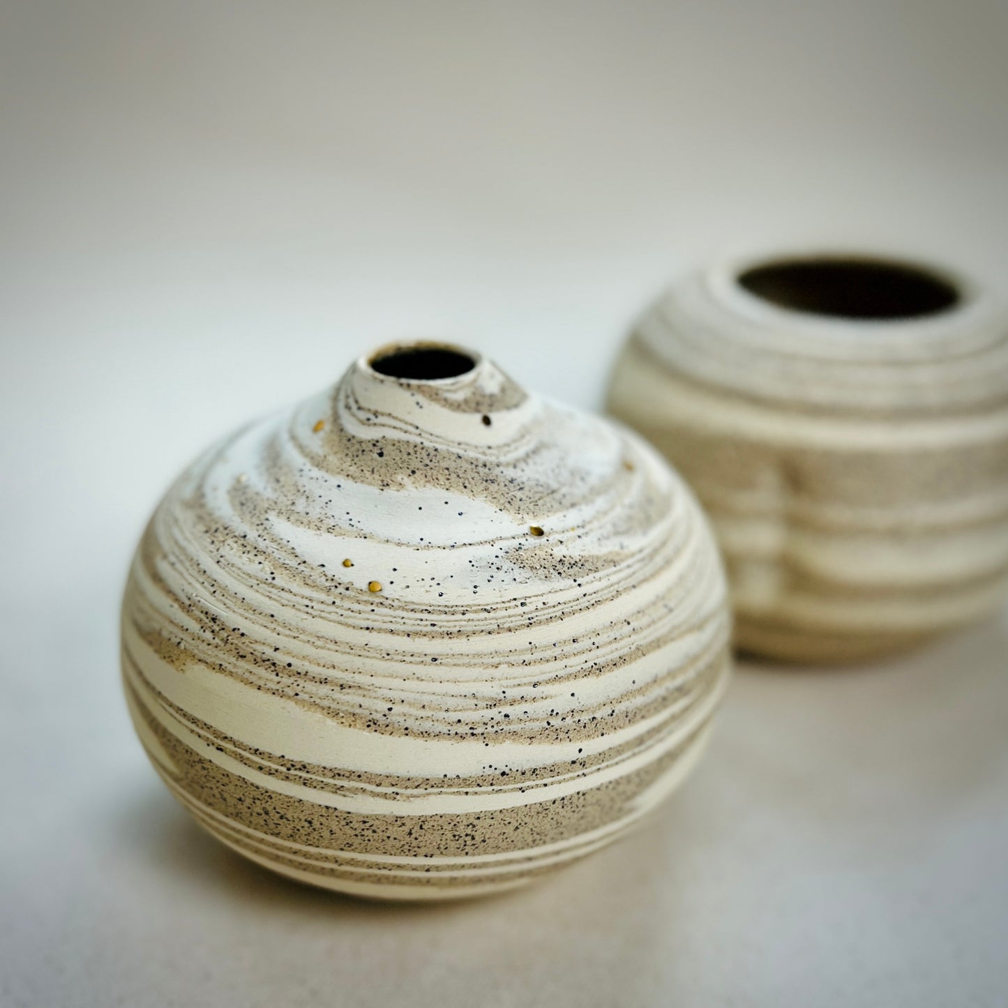 marbled bud vase