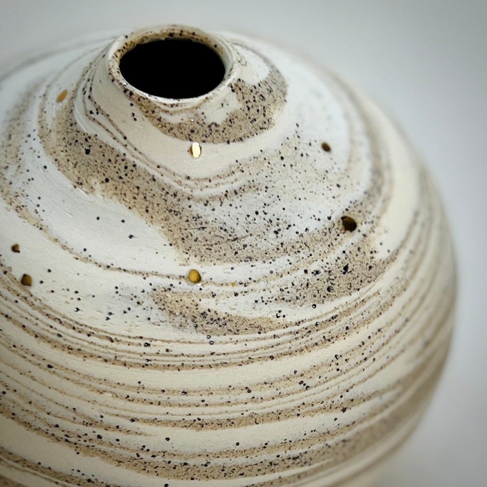 marbled bud vase