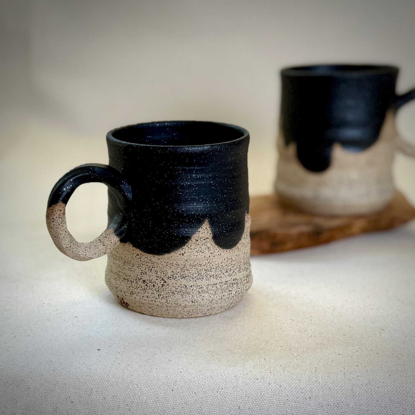 Ranch mug with twisted handle