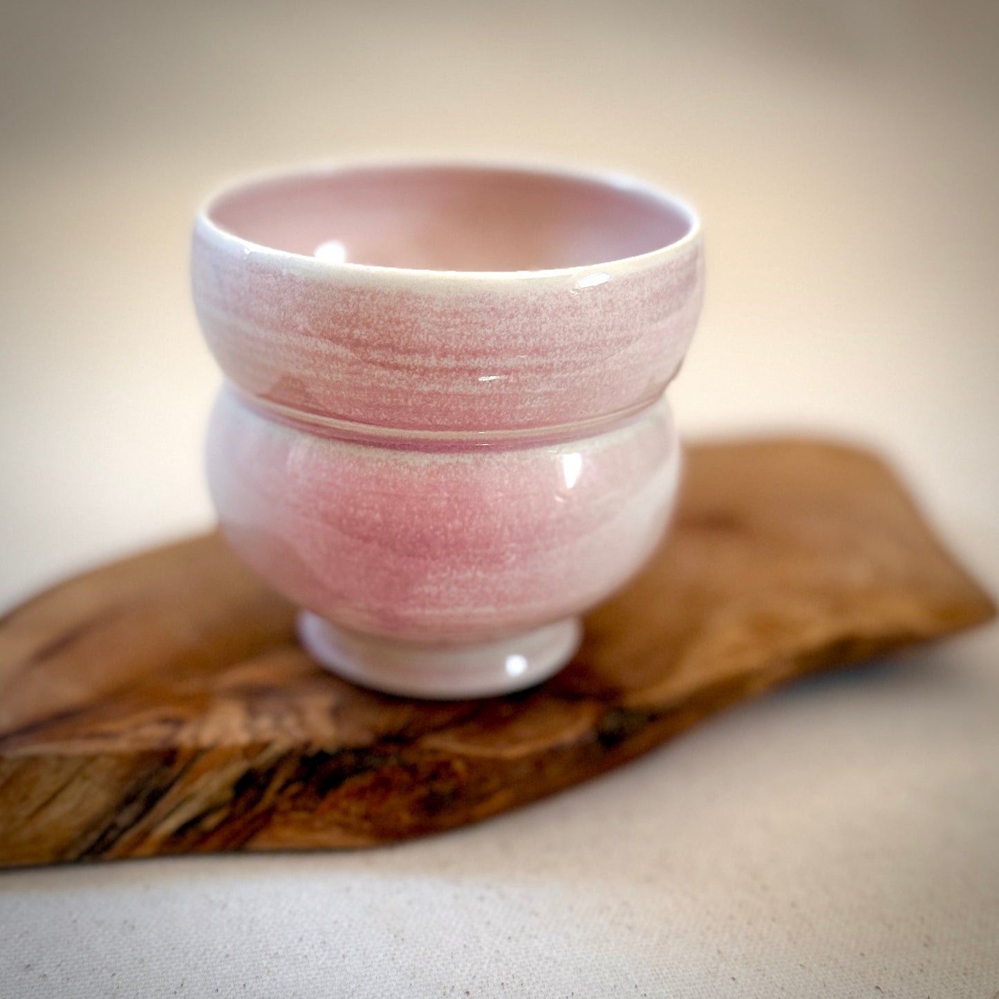Blush tea cup