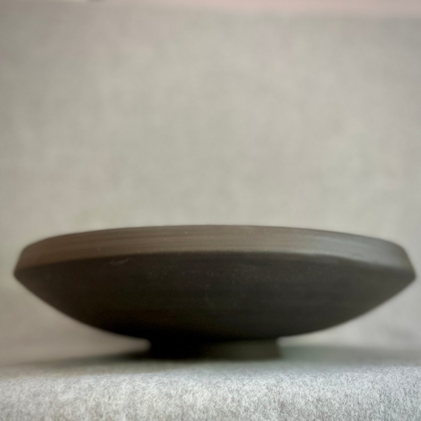 black shino extra large serving bowl