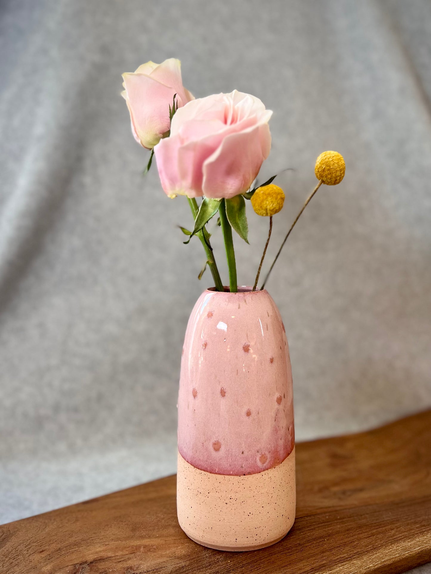 creamy pink vase