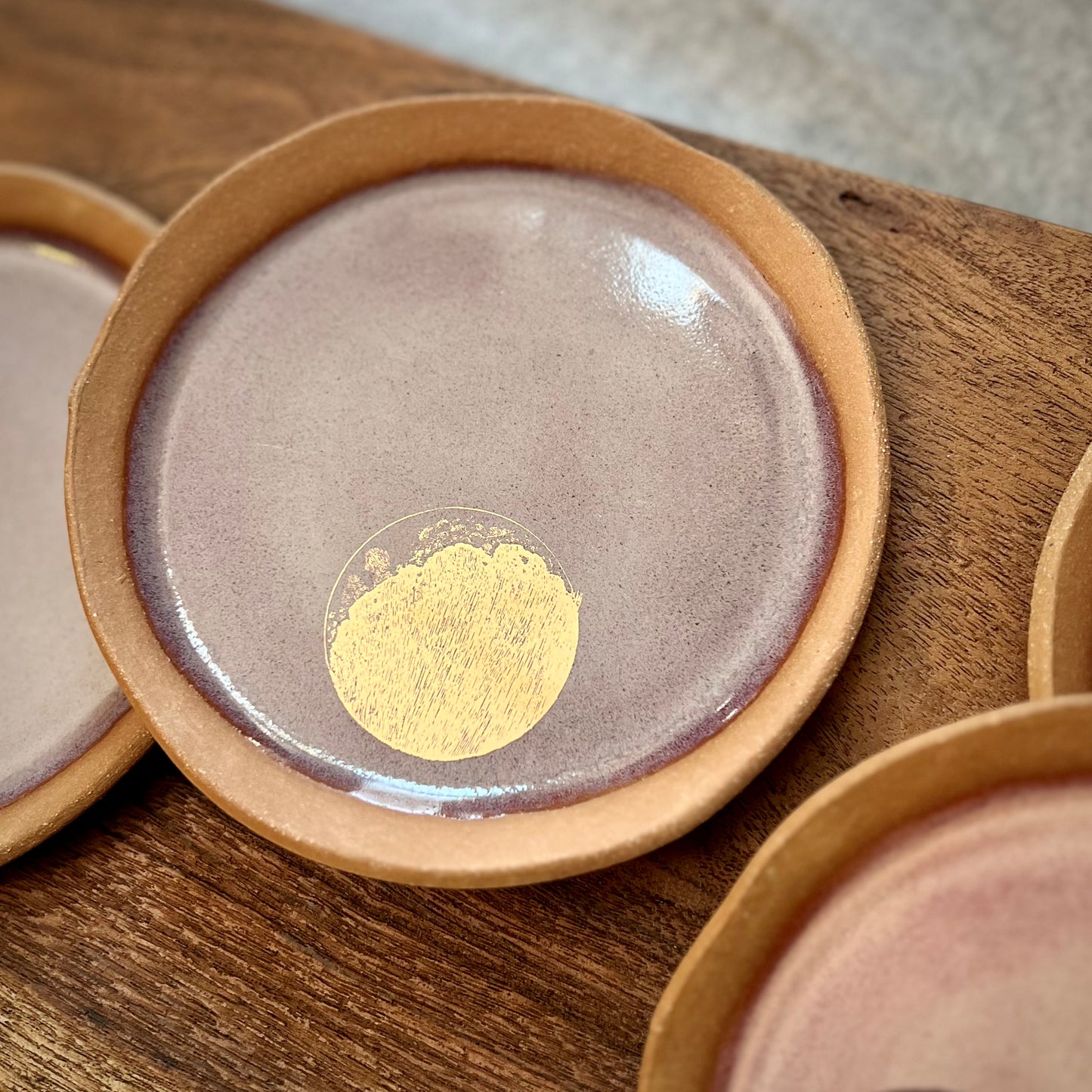 22k gold moon dishes