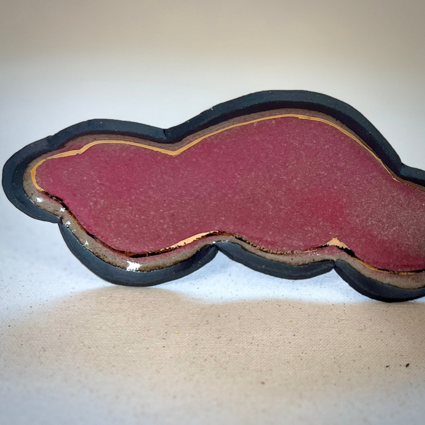 dark blush trinket dish